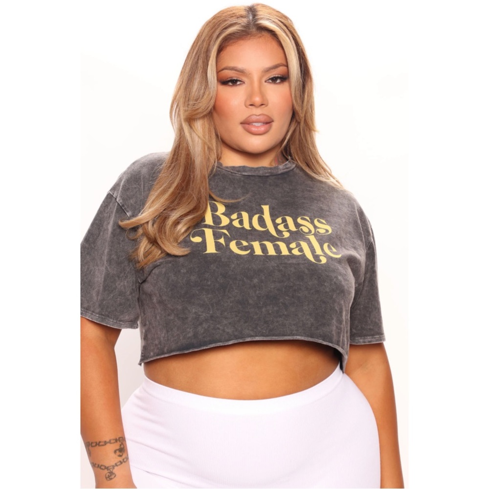 Badass Female Crop Top - Fashion Nova (1X)